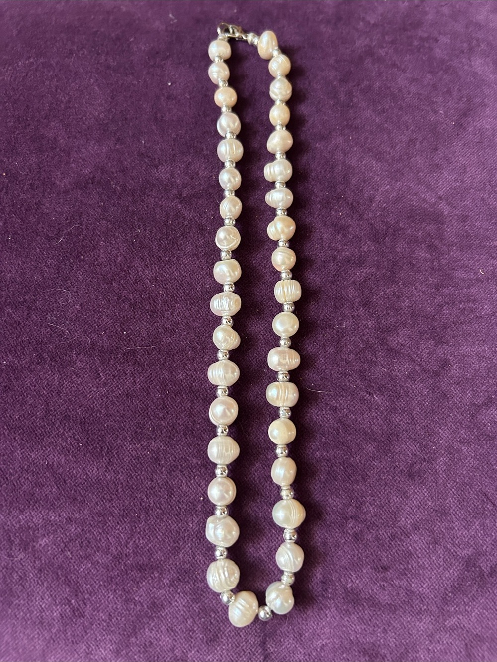 Real freshwater pearl necklace